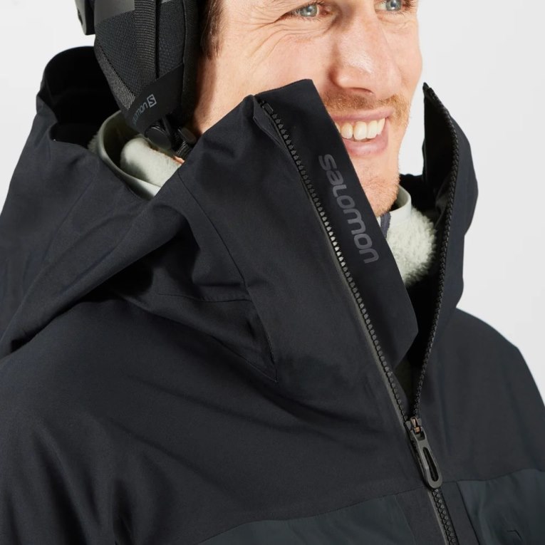 Salomon Stance 3L Long Shell Men's Ski Jackets Black | CA 61O4